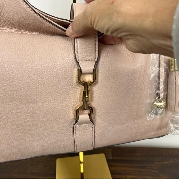 G.I.L.I. Classic Hobo Pebbled Leather in Blush. NWOT. Large #361 - Picture 4 of 12